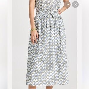 Marea midi skirt/flutter top set EUC